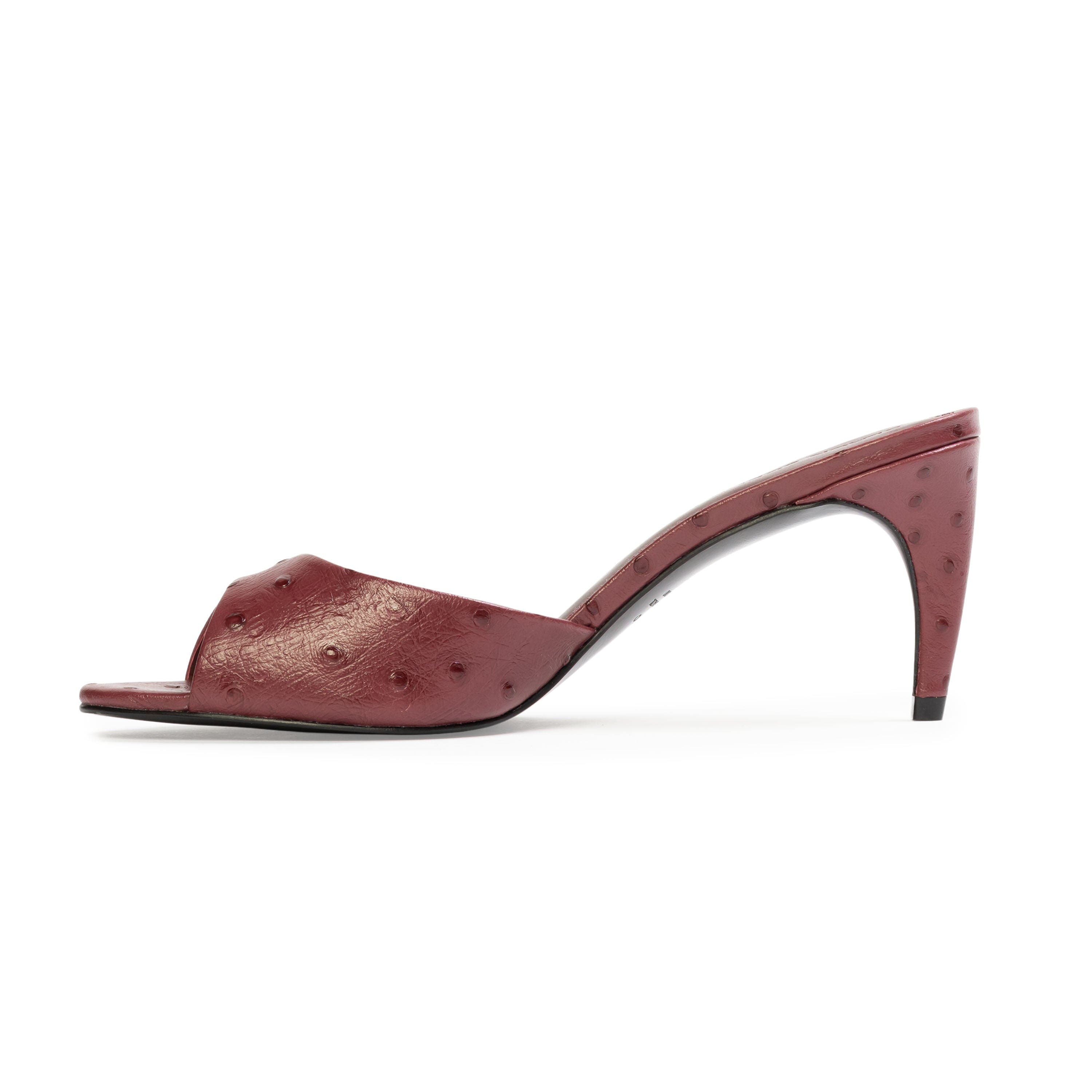 Jazz 70 Sandal, Alternate, color, Ruby Ostrich Leather