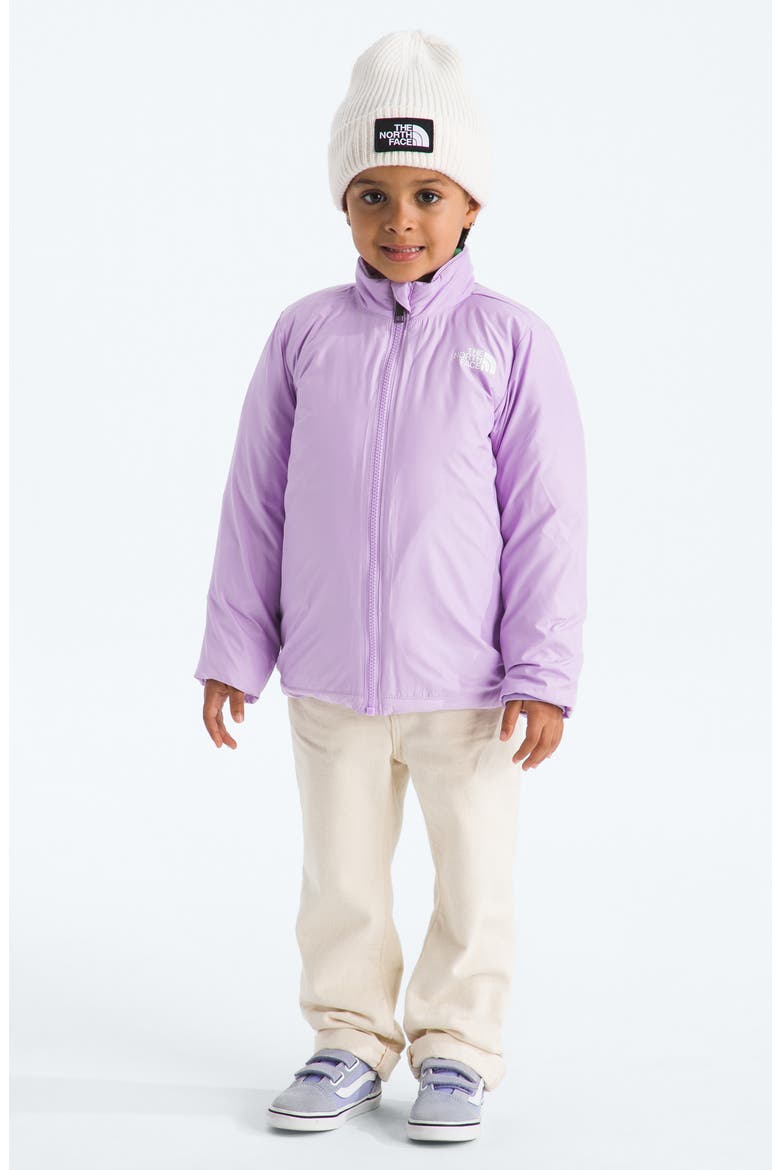 Kids' Triclimate® 600 Fill Power Down Reversible Waterproof Hooded Jacket, Alternate, color, LITE LILAC