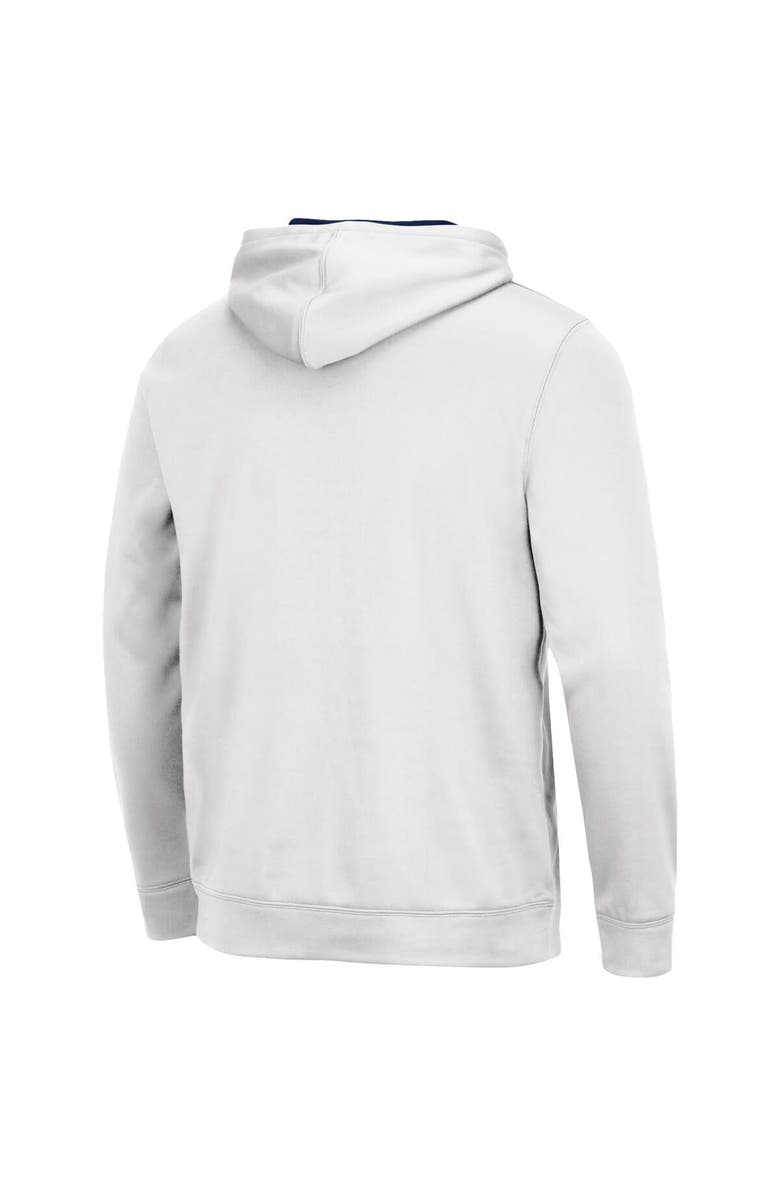 COLOSSEUM Men's Colosseum White Michigan Wolverines Slash Stack 2.0 Pullover Hoodie, Alternate, color, White