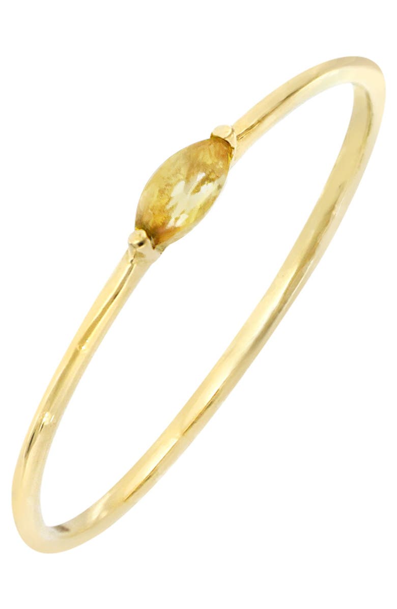 Bony Levy Iris 18K Yellow Gold Prong Set Marquise Cut Citrine Ring, Main, color,