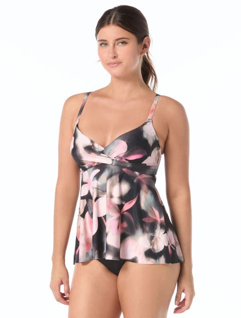 Diamond Wrap Tankini Top