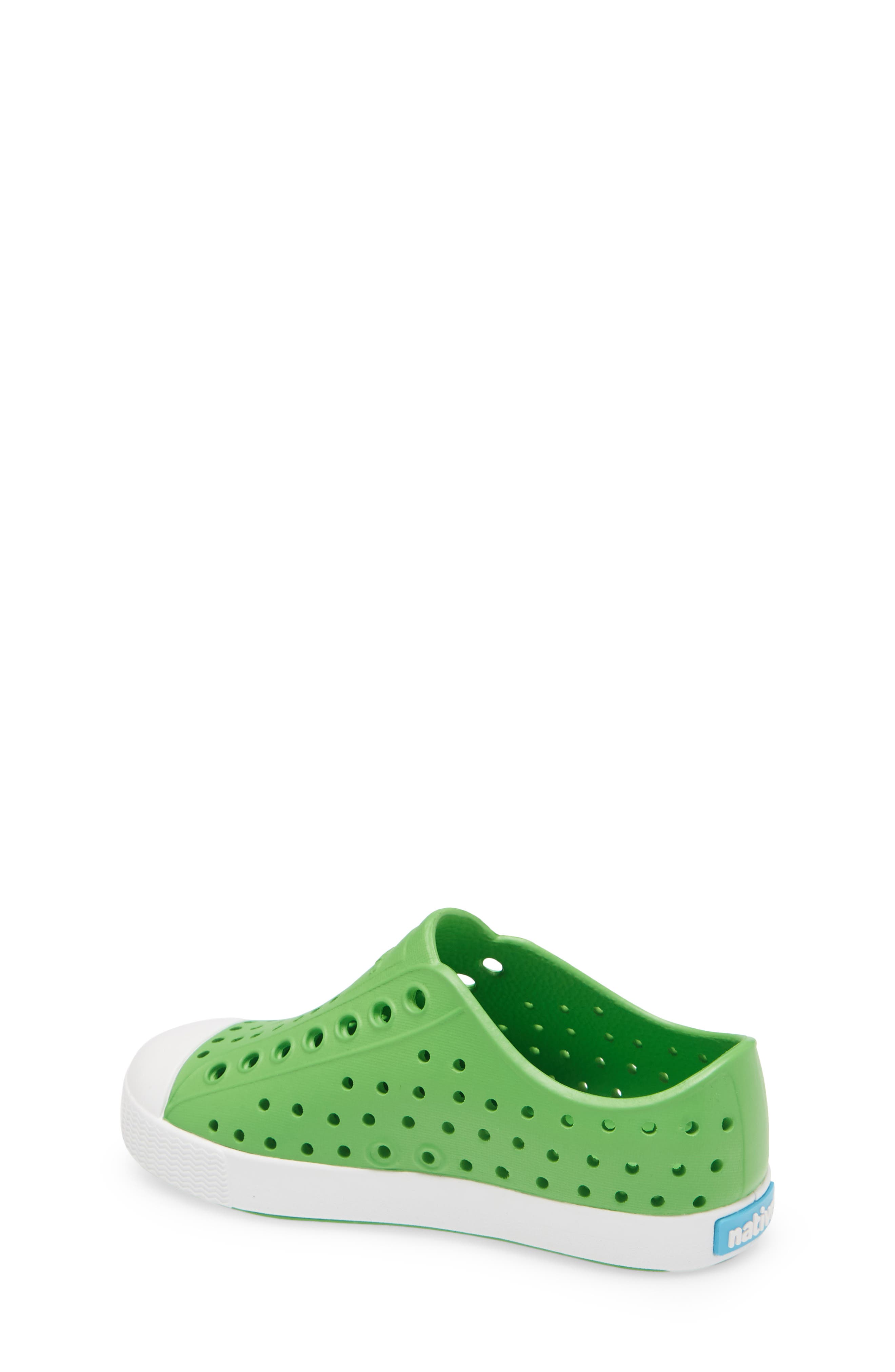 Native Shoes Kids' Jefferson Water Friendly Slip-On Sneaker, Alternate, color, Grasshopper Green/ Shell White