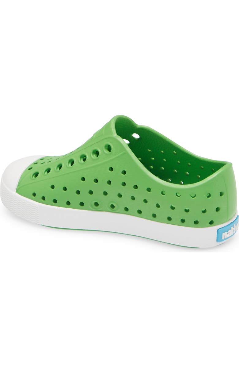 Native Shoes Kids' Jefferson Water Friendly Slip-On Sneaker, Alternate, color, Grasshopper Green/ Shell White