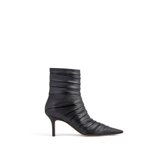 Plisse Ankle Boot