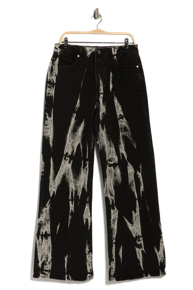 Jamie Marbled High Waist Relaxed Leg Jeans, Alternate, color, BLACK MARQUINA