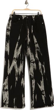 RtA Jamie Marbled High Waist Relaxed Leg Jeans