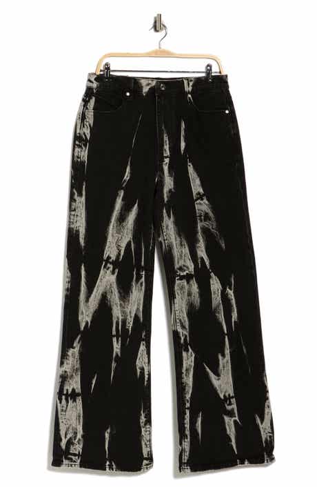 RtA Jamie Marbled High Waist Relaxed Leg Jeans