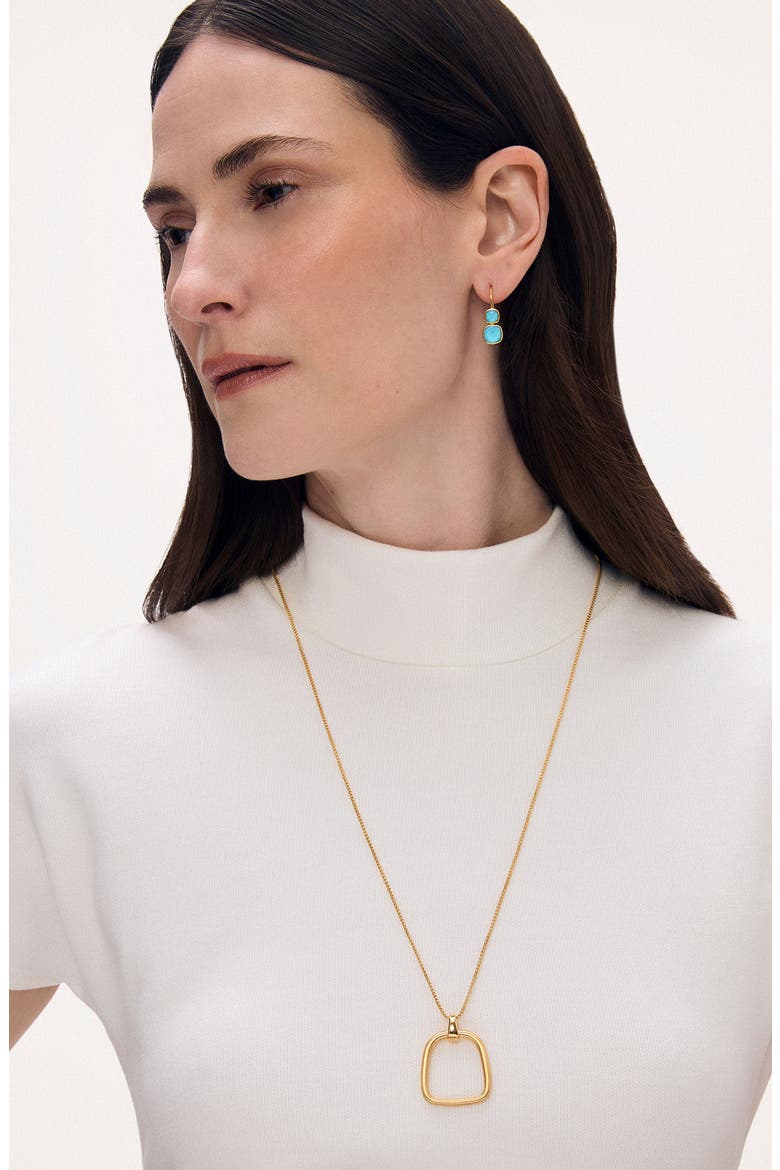 Montecito Long Pendant Necklace, Alternate, color, GOLD