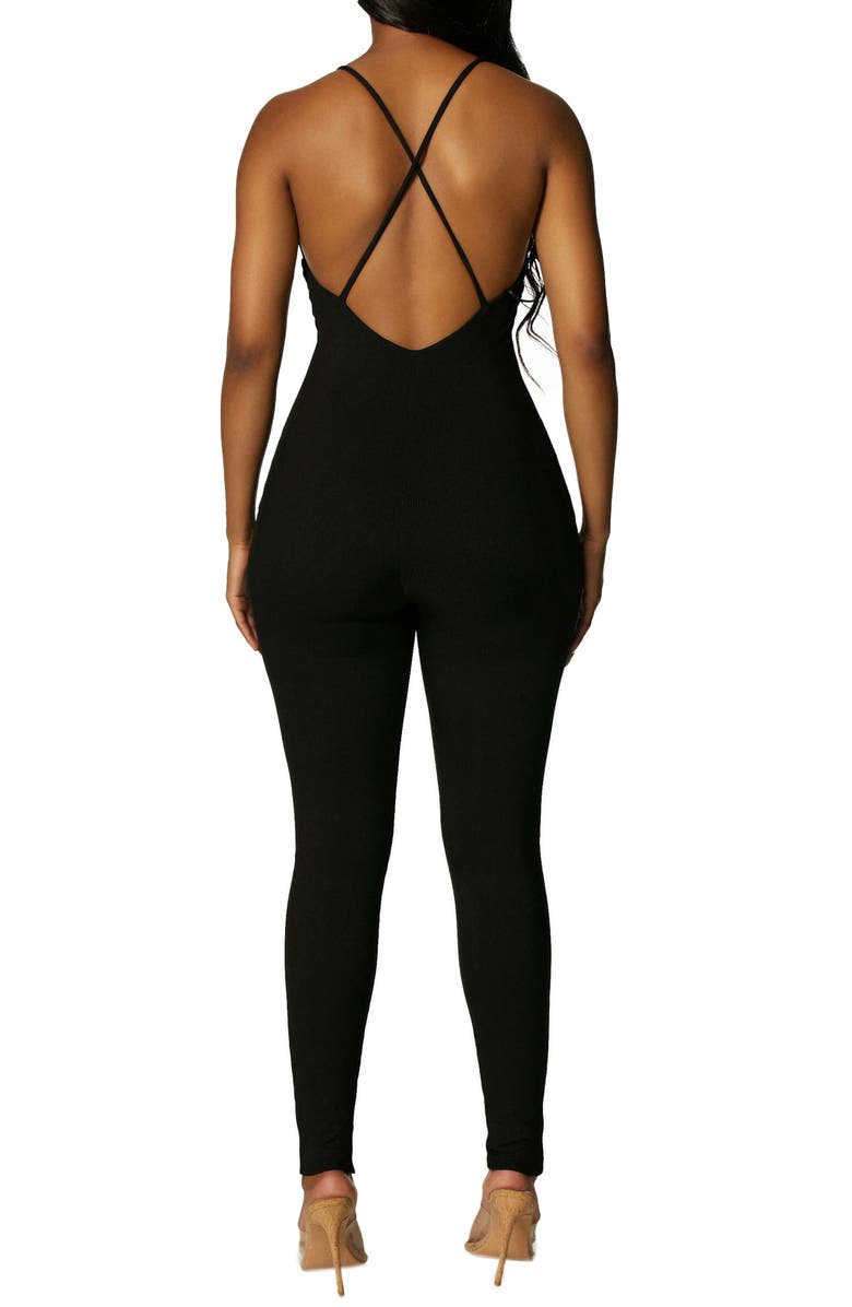 Naked Wardrobe Crossback Cami Jumpsuit, Alternate, color, 