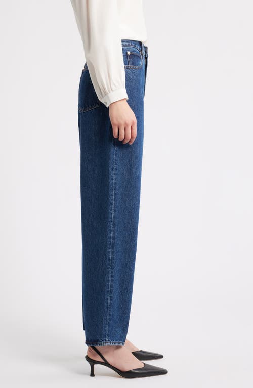 Frame Denim The Ruler Written Crop Jean In Blue