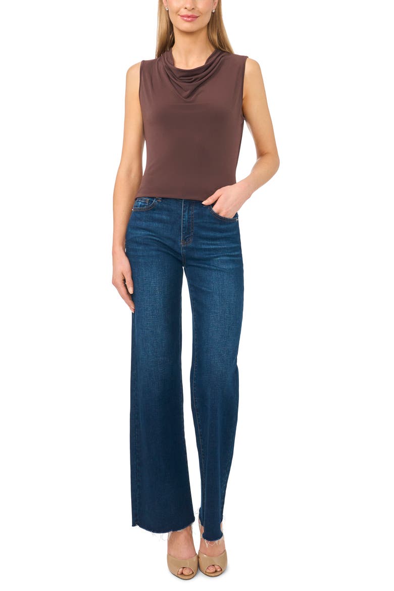 Cowl Neck Knit Tank, Alternate, color, CHICORY COFFEE