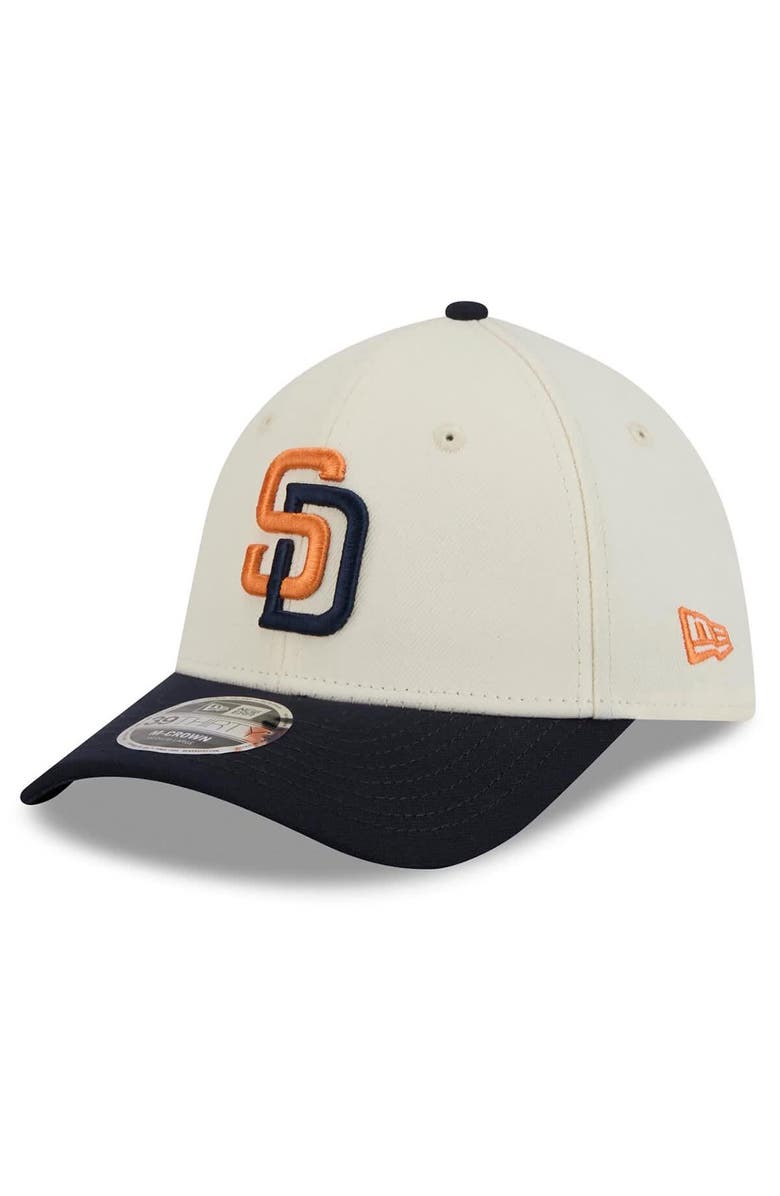 New Era Men's New Era Cream/Obsidian San Diego Padres 2026 City Connect M-Crown 39THIRTY Flex Hat, Main, color, Cream