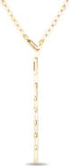 LANA 14K Gold Laser Square Lariat