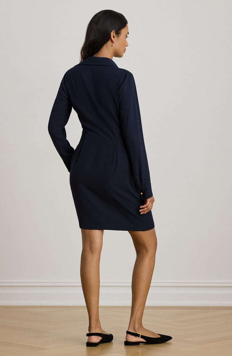 Lauren Ralph Lauren Oshney Long Sleeve Shirtdress, Alternate, color, Lauren Navy