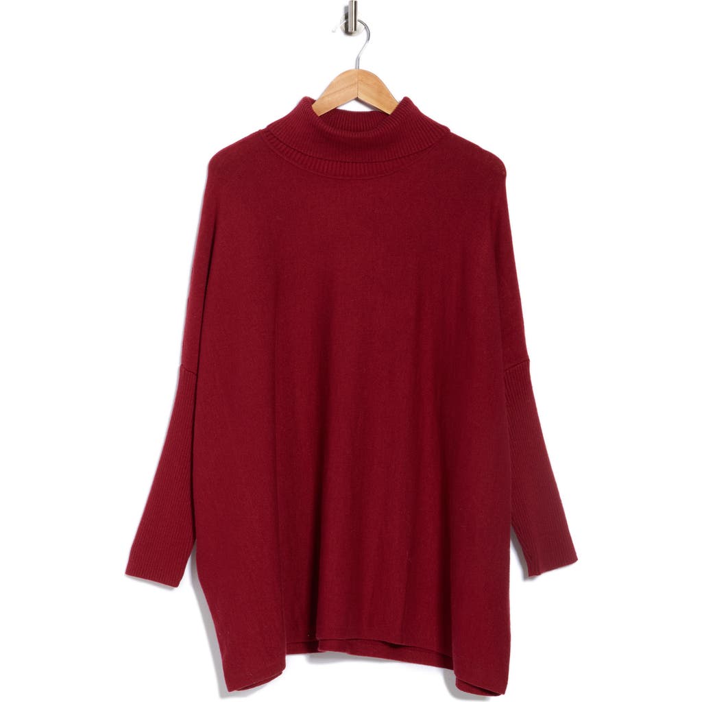 Joseph A Oversize Turtleneck Sweater In Brown