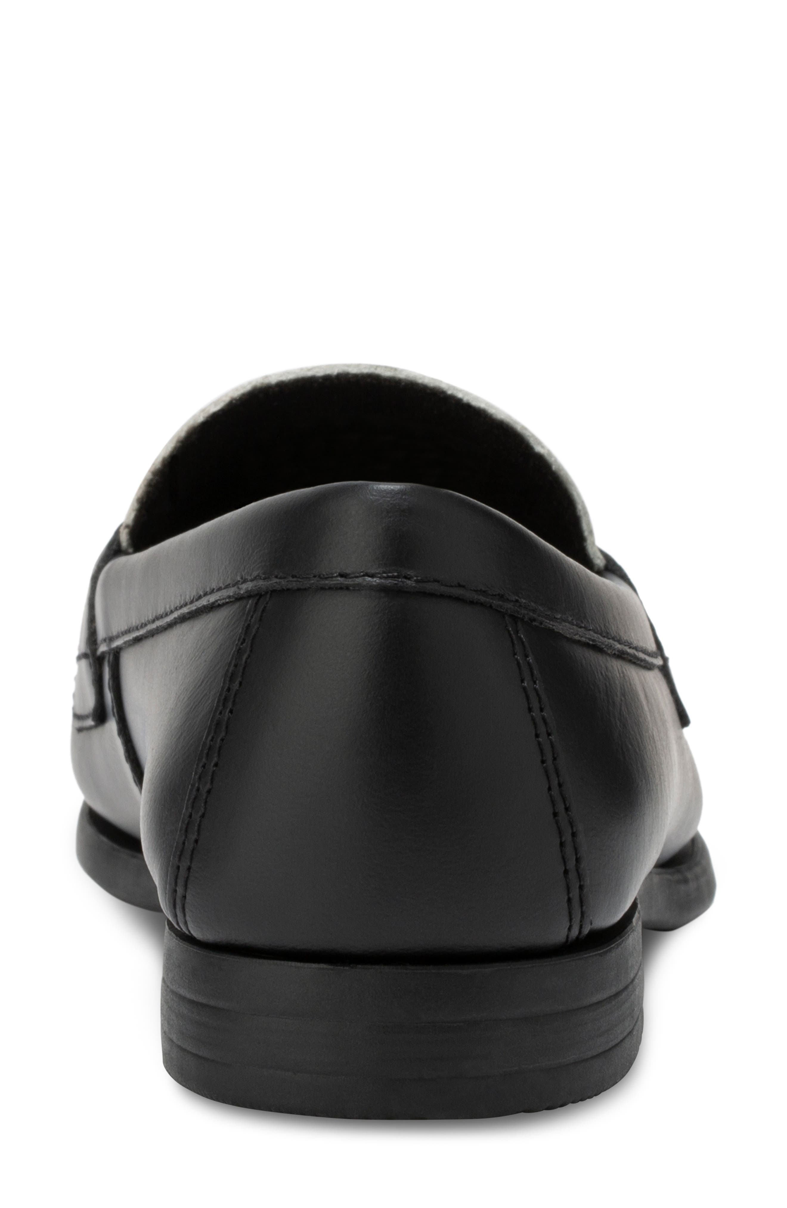 Classic II Leather Loafer - Wide Width Available, Alternate, color, BLACK/ WHITE