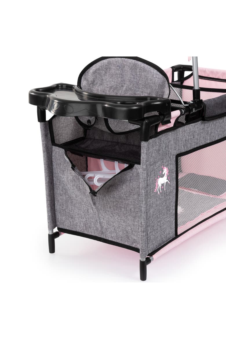 Multibed Playpen For Dolls Up To 18" With Highchair & Mobile, Alternate, color, Multicolored