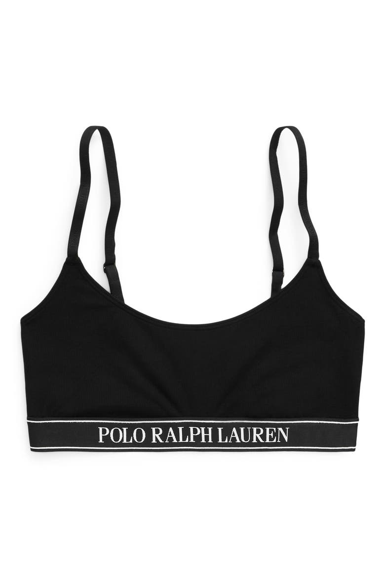 Scoop Neck Bralette, Alternate, color, ONYX