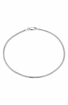 Sterling Silver Snake Chain Anklet