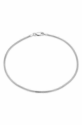 Sterling Silver Snake Chain Anklet