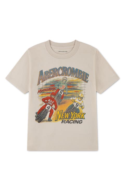 NY Racing Cotton Blend Graphic T-Shirt