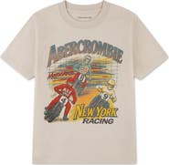 abercrombie kids NY Racing Cotton Blend Graphic T-Shirt