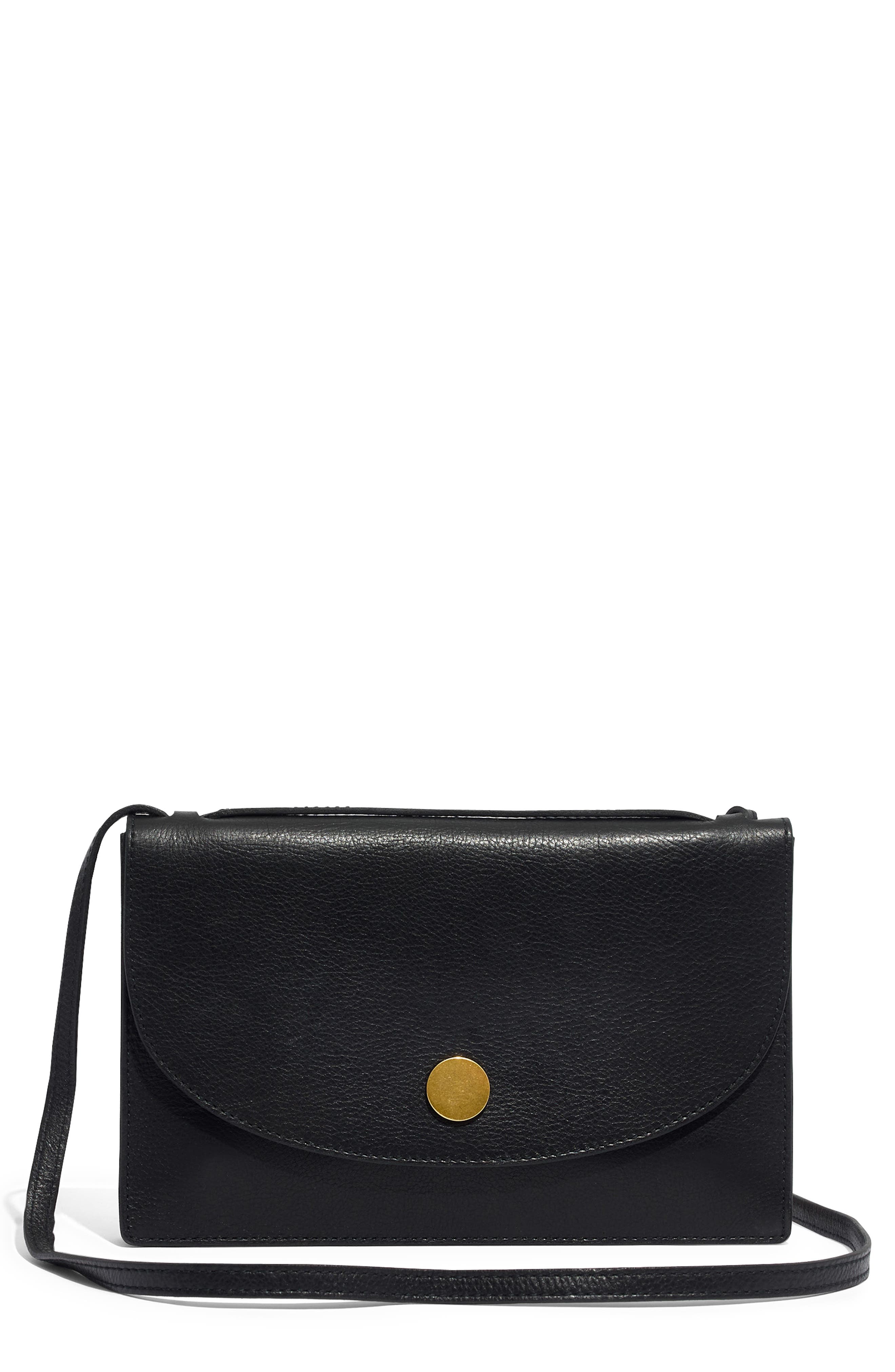 Madewell The Slim Convertible Leather Shoulder Bag, Main, color, 