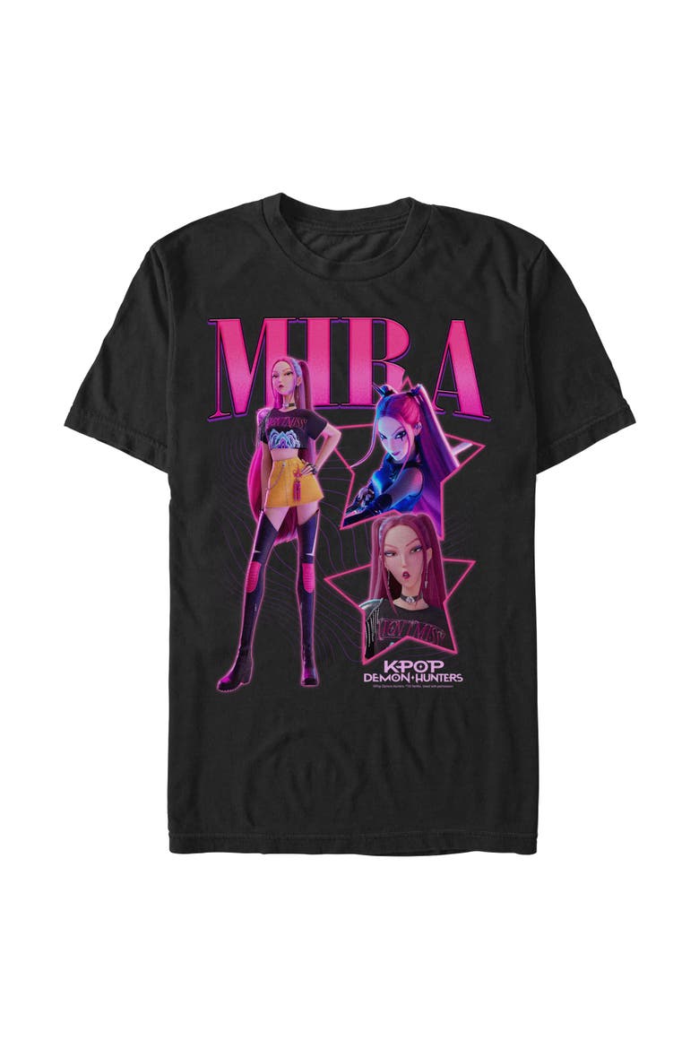 Men's Mira Super Star Logo Short Sleeve Graphic T-Shirt, Main, color, Black