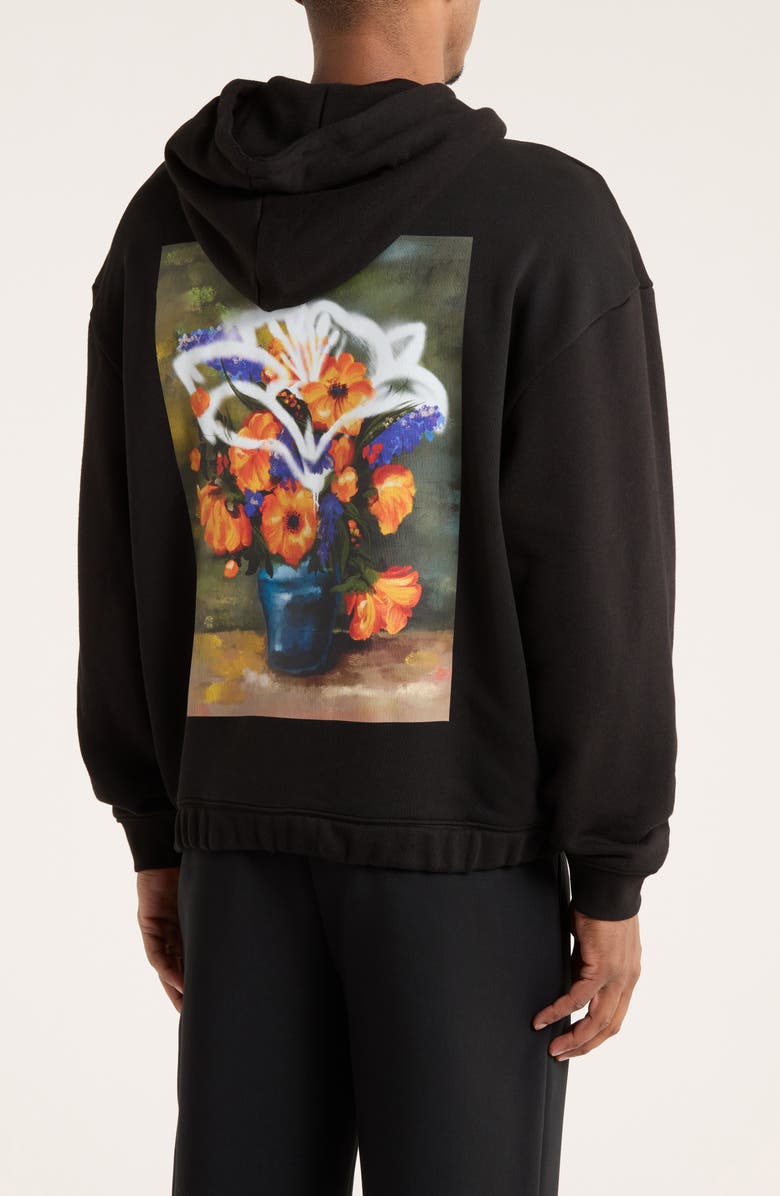 BOSS Diblossomy Hoodie, Alternate, color, Black