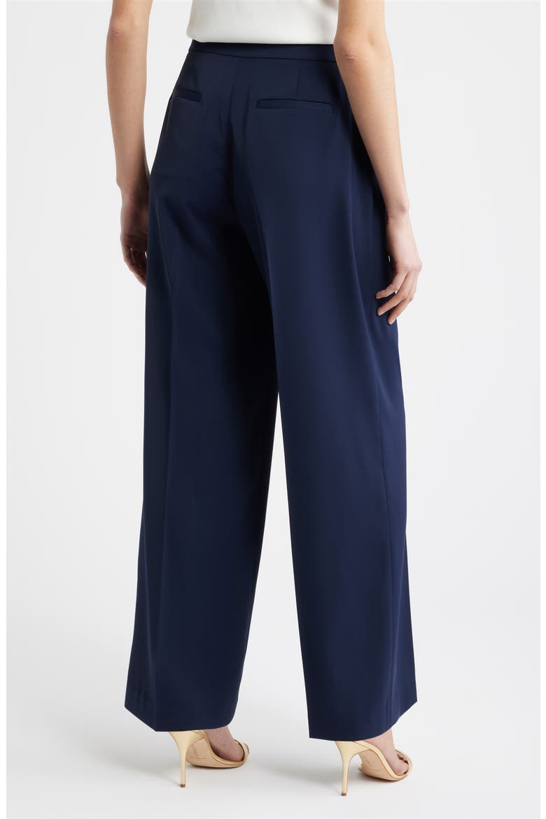 The Sarah Chain Detail High Waist Straight Leg Pants, Alternate, color, NAVY