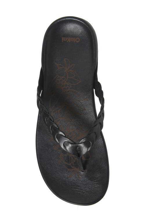 Olukai Lei Leather Flip Flop In Brown