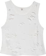 R13 Women's Distressed Cotton Tank