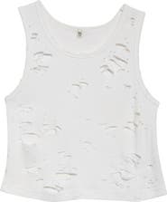 R13 Women's Distressed Cotton Tank