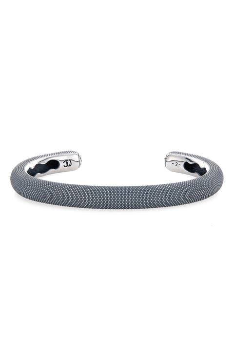 Men's River Sterling Silver Cuff Bracelet