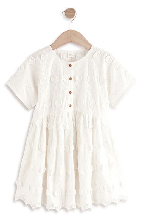 Kids' Floral Embroidered Cotton Dress (Little Kid & Big Kid)