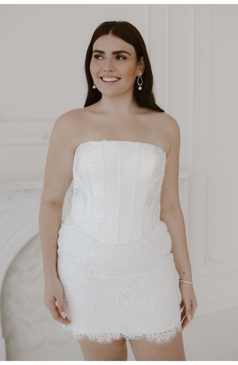 Untamed Petals Esme Mini Dress, Main, color, Ivory