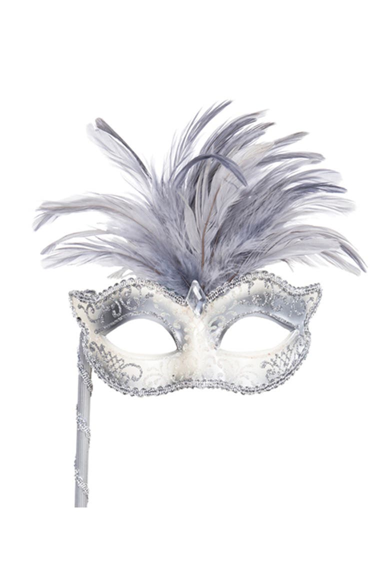 Masquerade Stick with Costume Mask Assortment of 2, Alternate, color, Gold