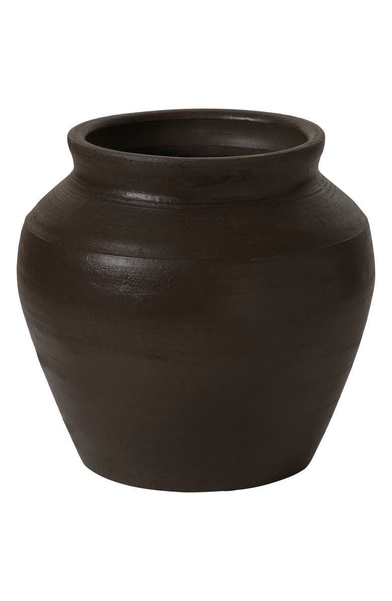 Renwil Decorative Clay Vase, Main, color, Brown