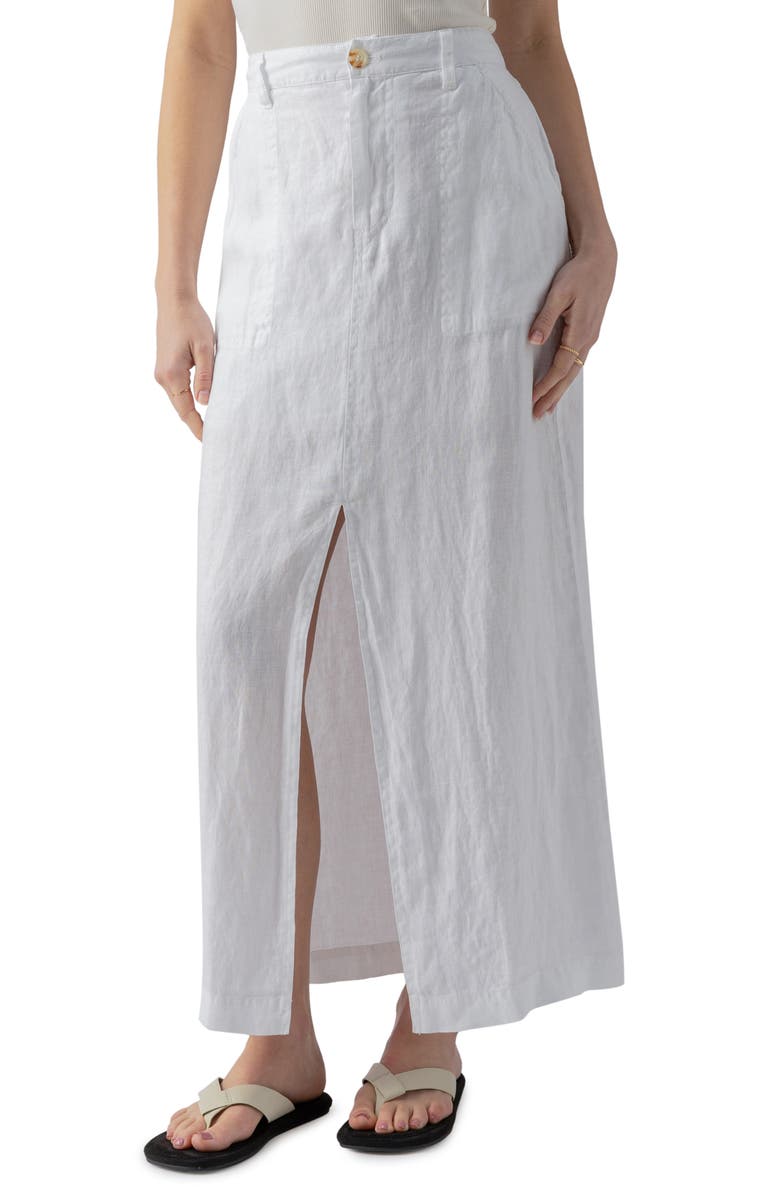 Sanctuary Boardwalk Linen Maxi Skirt, Main, color, 