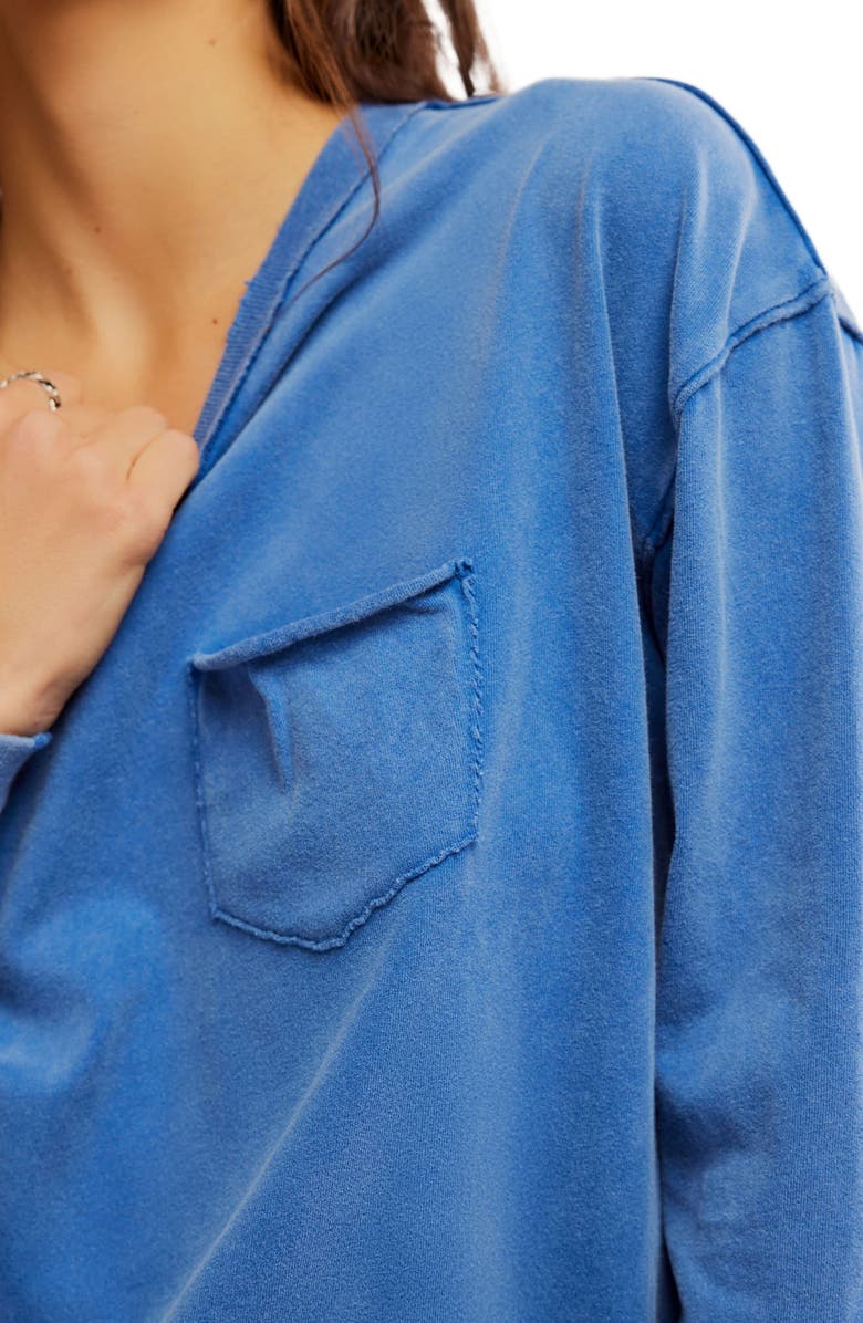 Free People Fade Into You Knit Top, Alternate, color, Limoges