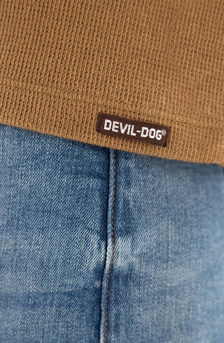 Devil-Dog Dungarees Cotton Waffle Knit Henley, Alternate, color, 