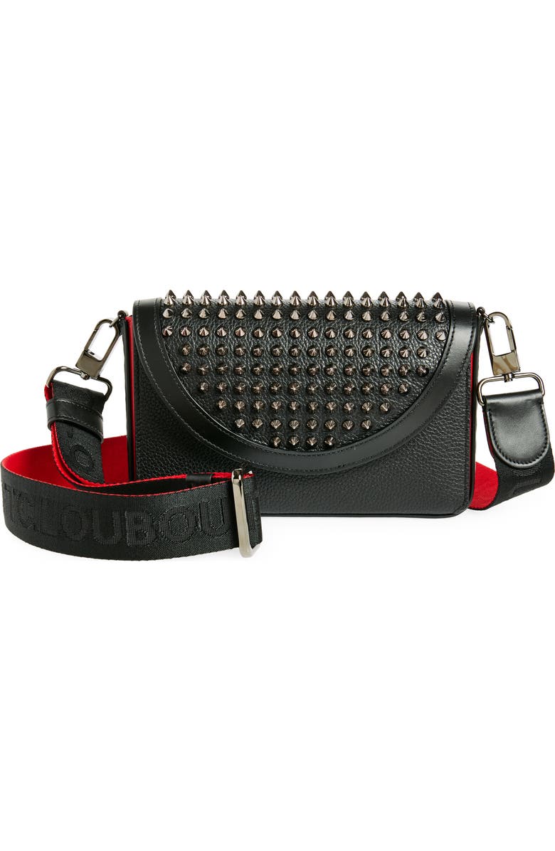 Christian Louboutin Funky Empire Leather Wallet on a Strap, Main, color,