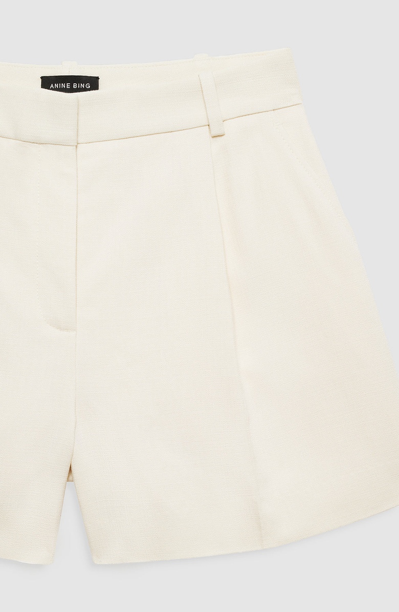 ANINE BING Trent Short, Alternate, color, Cream