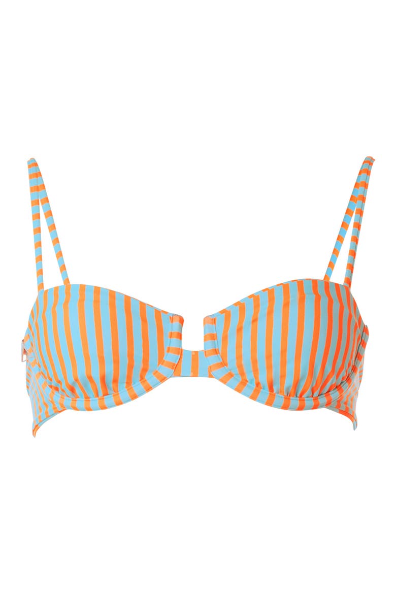 Roseland Breeze Beat Reversible Bikini Top, Alternate, color, OPEN BLUE