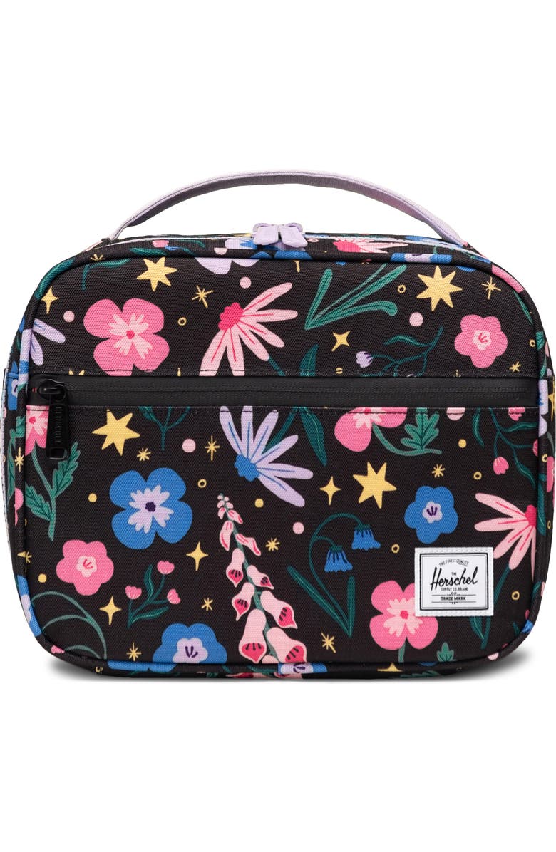 Herschel Supply Co. Kids' Pop Quiz Lunch Bag, Main, color, Enchanted Garden