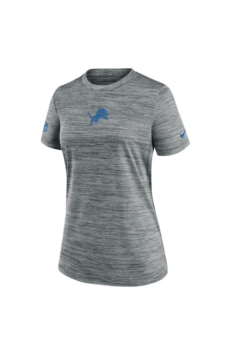 Nike Women's Nike Gray Detroit Lions Sideline Velocity Performance T-Shirt, Alternate, color, Gray