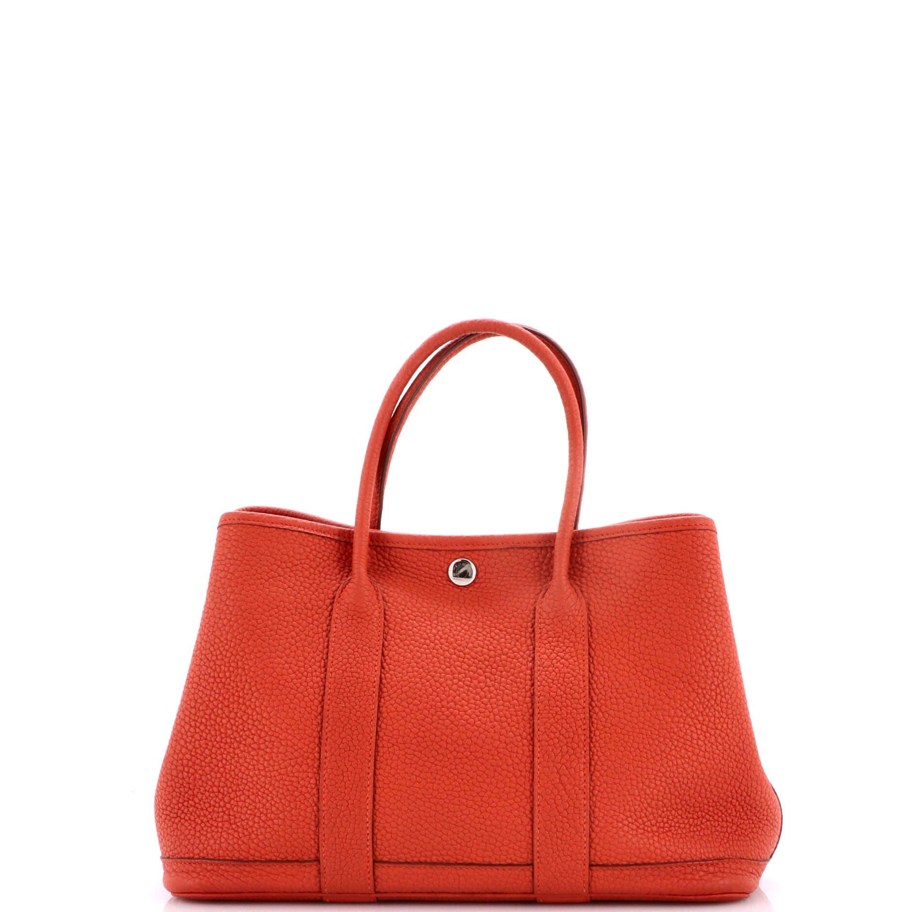 Pre-Owned Hermes Garden Party Tote Leather 30, Alternate, color, Terre Battue