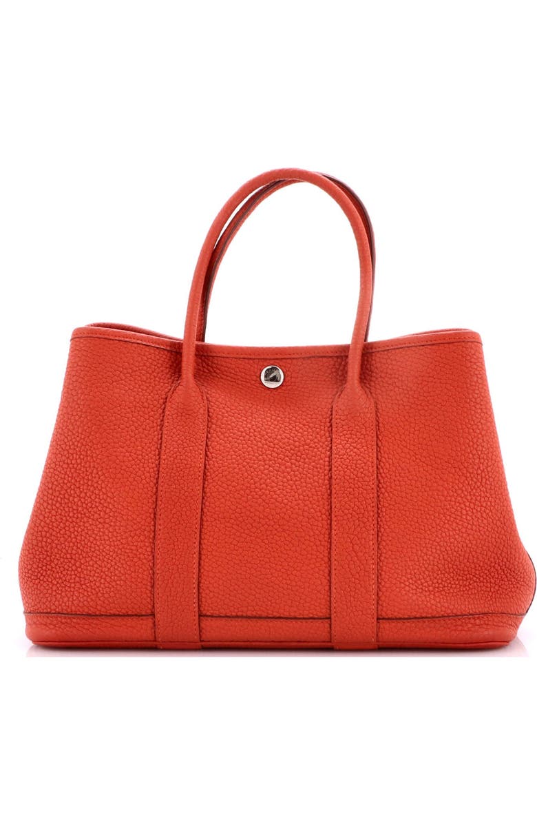 Pre-Owned Hermes Garden Party Tote Leather 30, Alternate, color, Terre Battue
