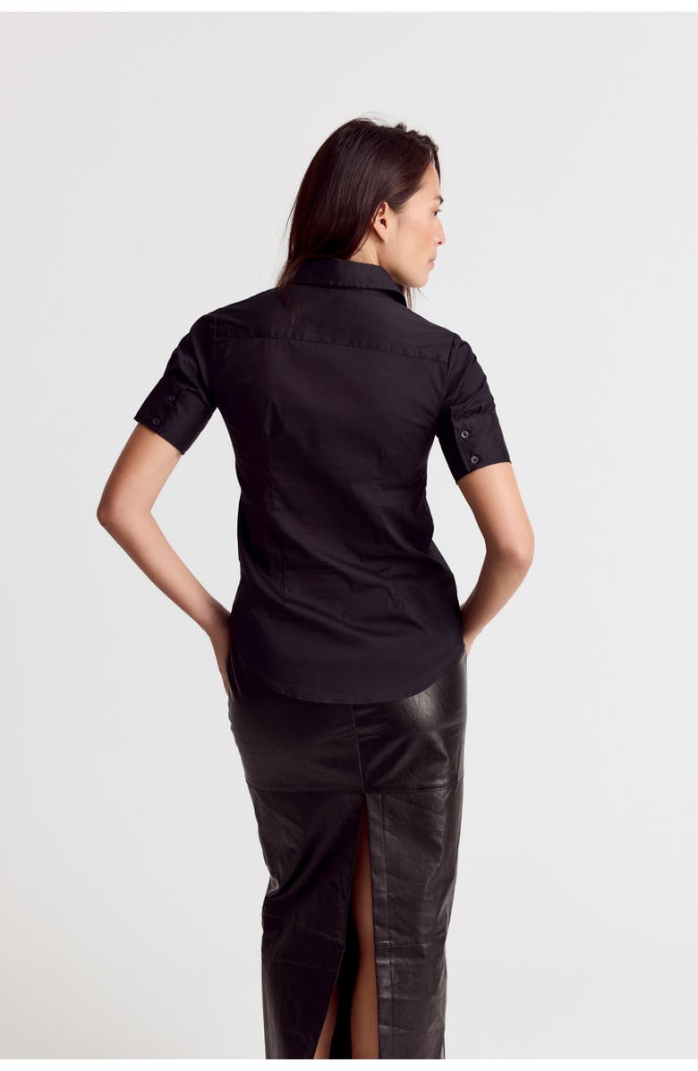 The Shirt by Rochelle Behrens The Short Sleeve Shirt, Alternate, color, Black