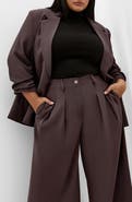City Chic Abbie Ruched Sleeve Blazer